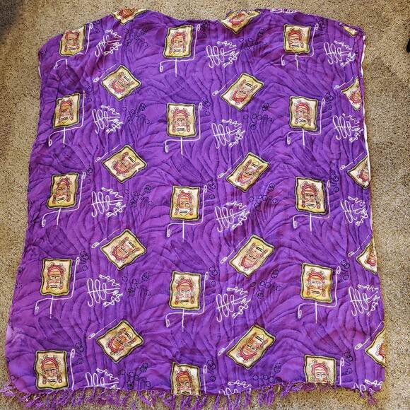 Vintage Tribal Purple Moo Moo by Sahara Ms One Size India - Picture 1 of 2